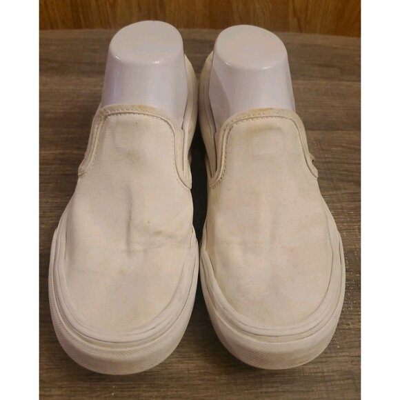 Vans Classic Slip On Shoes Men’s 6 Women’s 7.5 White - Picture 2 of 12